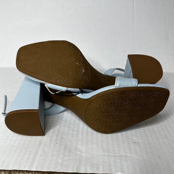 NWT Sam & Libby Size 10 Light Blue Bow Vamp Jordan High Heel Strappy Sandal - Picture 9 of 13
